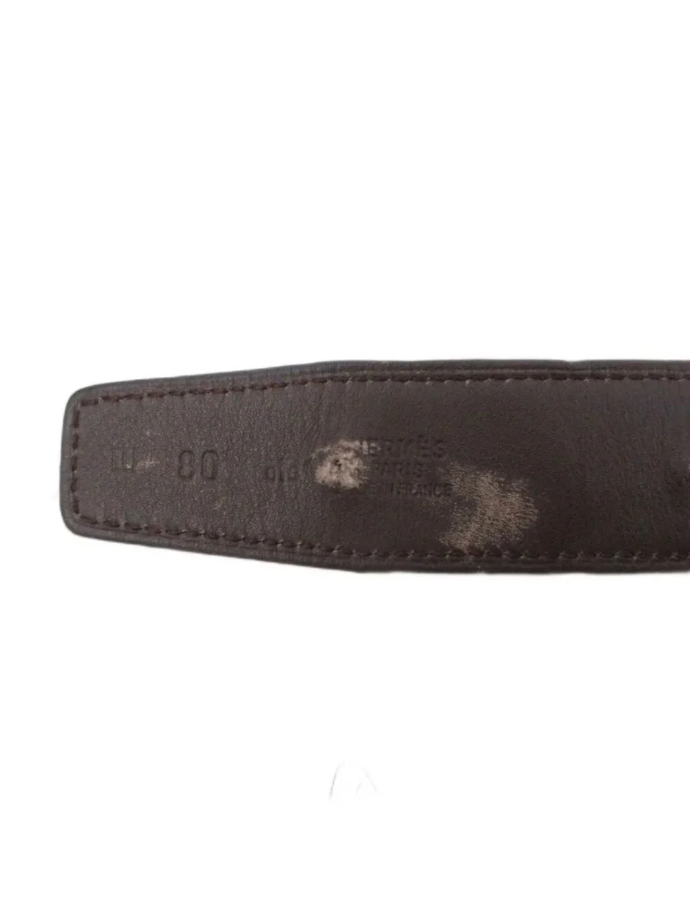 Hermes Constance Belt Logo Leather Buckle 80 Brown